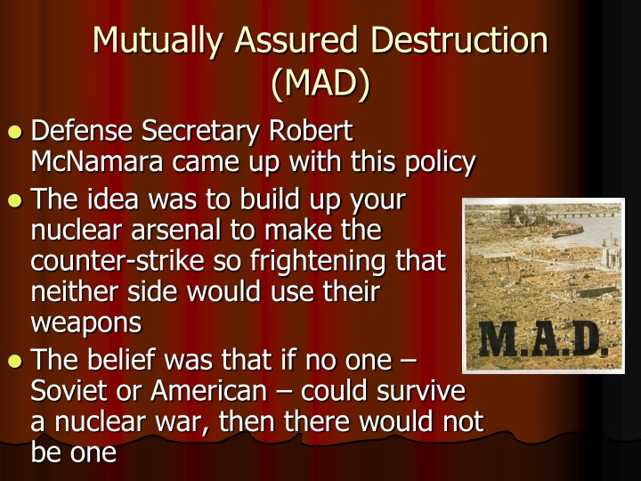 mutually assured destruction -mujahideen rebel groups grow and fight back: supported by the us the taliban was responsible for hiding al-qaeda and supporting the fundamentalist group while it grew more and more powerful the attacks from al-qaeda all over the world were the beginning of a culture of fear towards terrorism and. mutually assured destruction -mujahideen rebel groups grow and fight back: supported by the us the taliban was responsible for hiding al-qaeda and supporting the fundamentalist group while it grew more and more powerful the attacks from al-qaeda all over the world were the beginning of a culture of fear towards terrorism and.