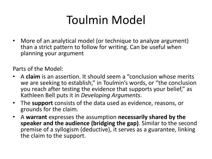 Claim data warrant essay