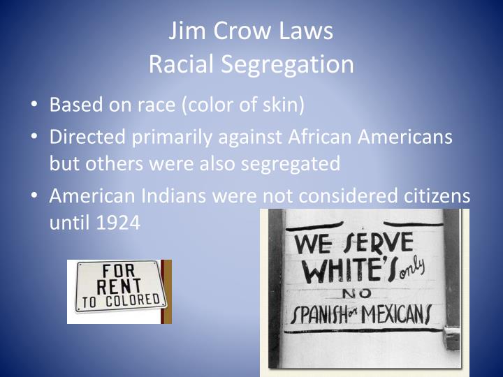 PPT The End of Reconstruction & The Start of Jim Crow Laws PowerPoint