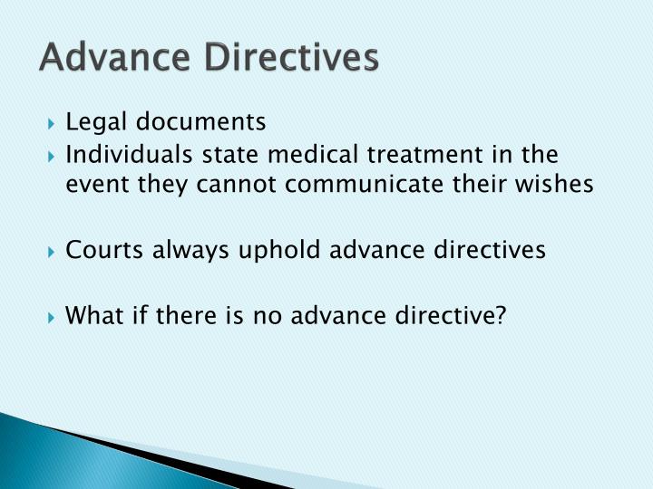 advanced directives advanced directives