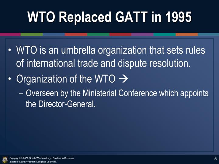 Principles of trading system wto