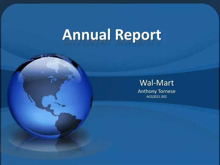 wal mart business report wal mart business report