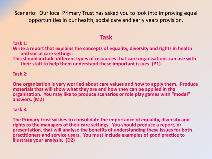 PPT Understand the concepts of equality, diversity and