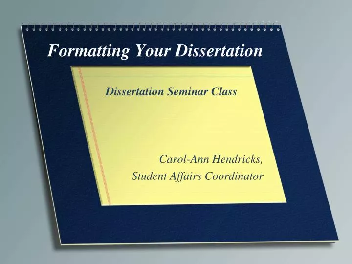 Dissertation Presentation Ppt