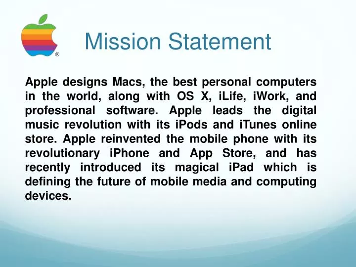 apple mission statement essay apple mission statement essay