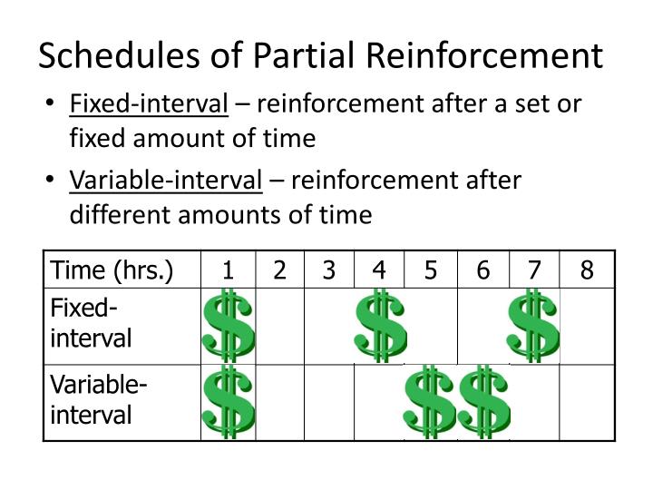 partial reinforcement schedules and exercise essay Positive reinforcement makes people feel appreciated and encouraged, which can be motivating and rewarding advantages & disadvantages of positive reinforcement. partial reinforcement schedules and exercise essay Positive reinforcement makes people feel appreciated and encouraged, which can be motivating and rewarding advantages & disadvantages of positive reinforcement.