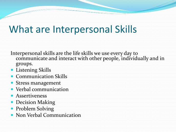 define interpersonal skills