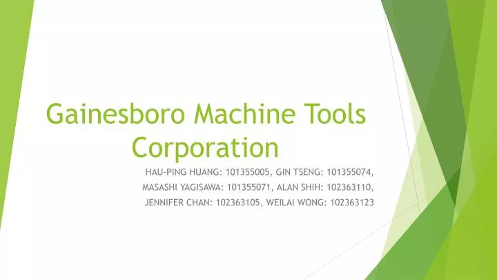 gainesboro machine tools case solution with dividend Gainesboro machine tools corporation was founded in concord zero dividend payout gainesboro's strategy on advanced technology & cad/cam. gainesboro machine tools case solution with dividend Gainesboro machine tools corporation was founded in concord zero dividend payout gainesboro's strategy on advanced technology & cad/cam.