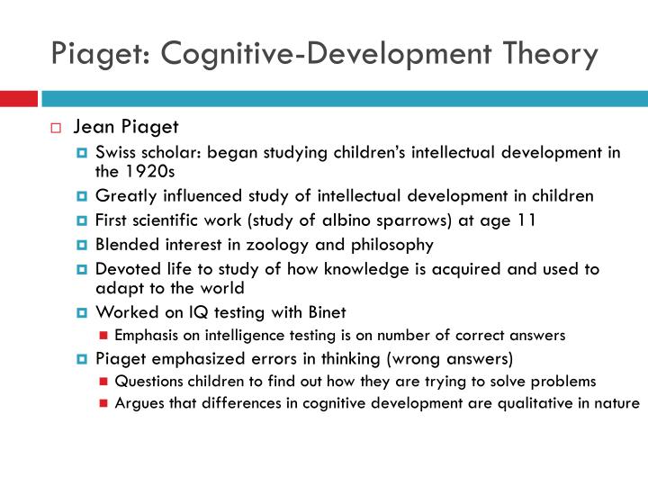 Ppt Piagets Theory Of Cognitive Development Powerpoint PPT Piaget