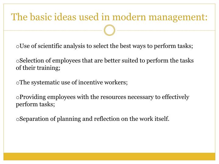 frederick taylors influence in contemporary management essay This essay looks at one component of this research, named scientific scientific management is largely based on the work of frederick taylor performed during. frederick taylors influence in contemporary management essay This essay looks at one component of this research, named scientific scientific management is largely based on the work of frederick taylor performed during.