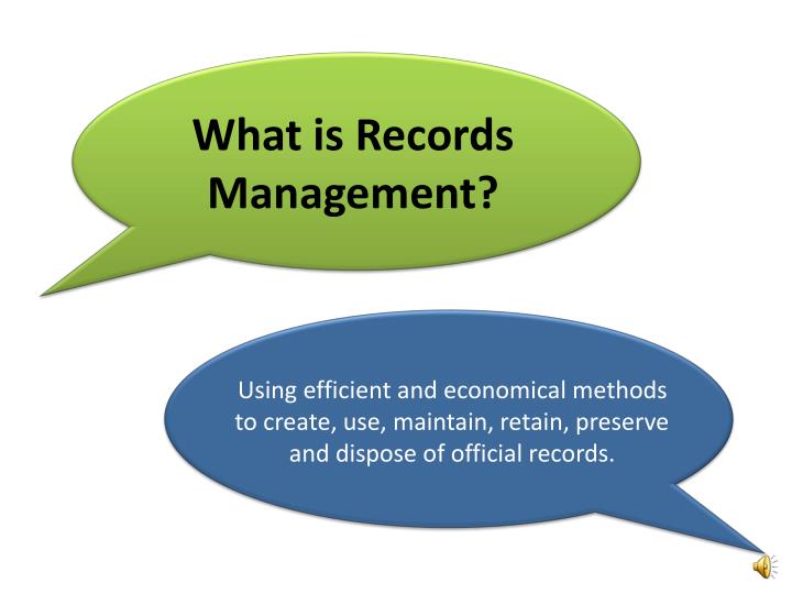 Ppt - Introduction To Records Management Powerpoint Presentation - Id 