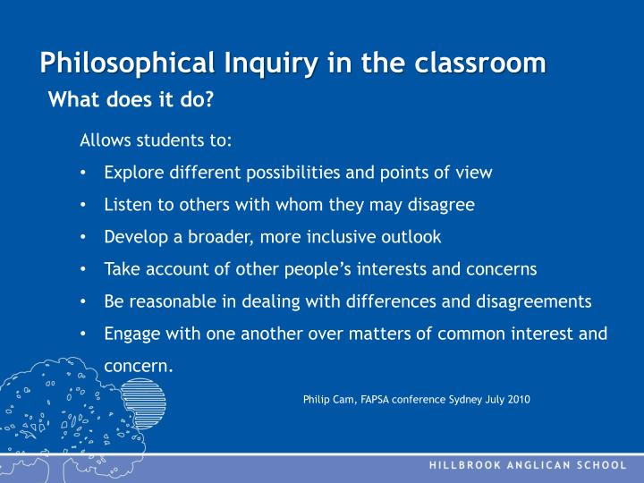 philosophical inquiry To view study questions about the readings, urls to web sites on studying philosophy, a table of contents with links to additional relevant material, and. philosophical inquiry To view study questions about the readings, urls to web sites on studying philosophy, a table of contents with links to additional relevant material, and.