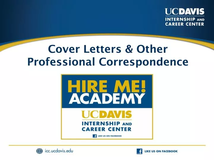 Professional Cover Letters