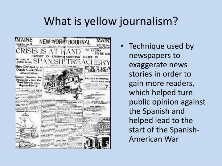 yellow journalism attributed to the start of the spanish american war Yellow journalism and the spanish-american war yellow kid comic strip to the competition among the new york daily newspapers how did this strip contribute to . yellow journalism attributed to the start of the spanish american war Yellow journalism and the spanish-american war yellow kid comic strip to the competition among the new york daily newspapers how did this strip contribute to .