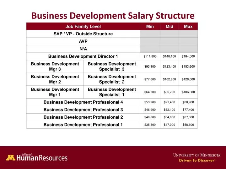 PPT Business Development Salary Structure PowerPoint Presentation 