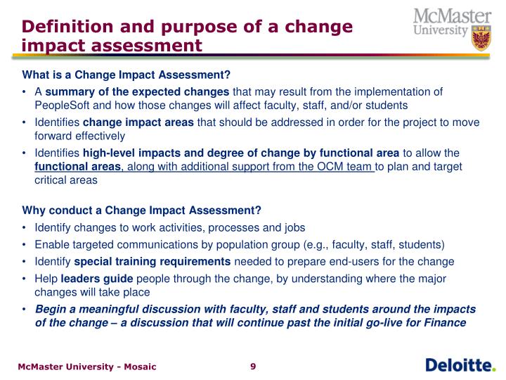 what does impact study means