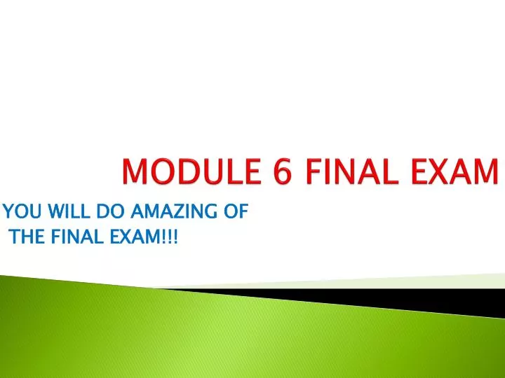 module 1 exam college paper service