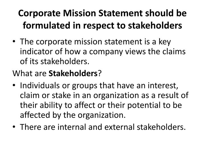 ppt unit 1 business organizations and management 1 2 corporate mission statements