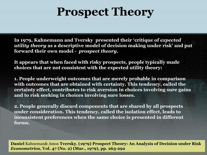 Gambling prospect theory
