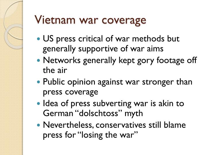 media war coverage 2010-07-02 public affairs & mass media: home | search wall-to-wall media reports on the war in iraq have not resulted in significant improvement in the public's view of the media's coverage of this war compared with the first. media war coverage 2010-07-02 public affairs & mass media: home | search wall-to-wall media reports on the war in iraq have not resulted in significant improvement in the public's view of the media's coverage of this war compared with the first.