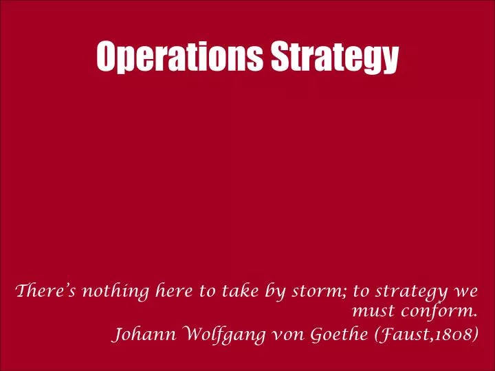 operations strategy for zara operations strategy for zara