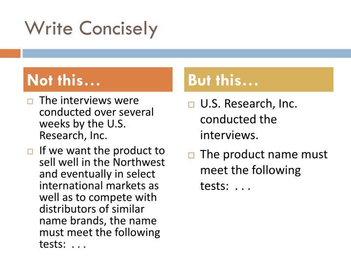 How to Write Concisely