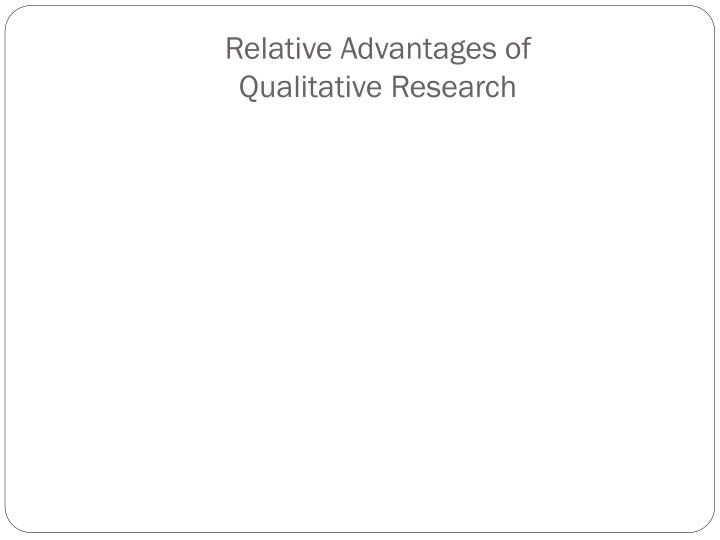 Disadvantages to qualitative research