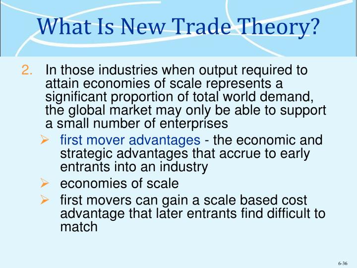 The New Trade Theory