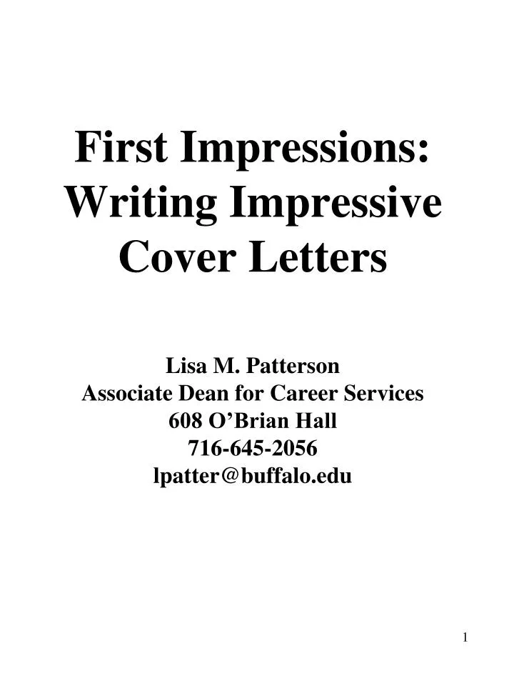 writing impressive cover letters writing impressive cover letters