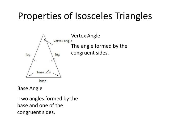 properties of isosceles triangles deltamath