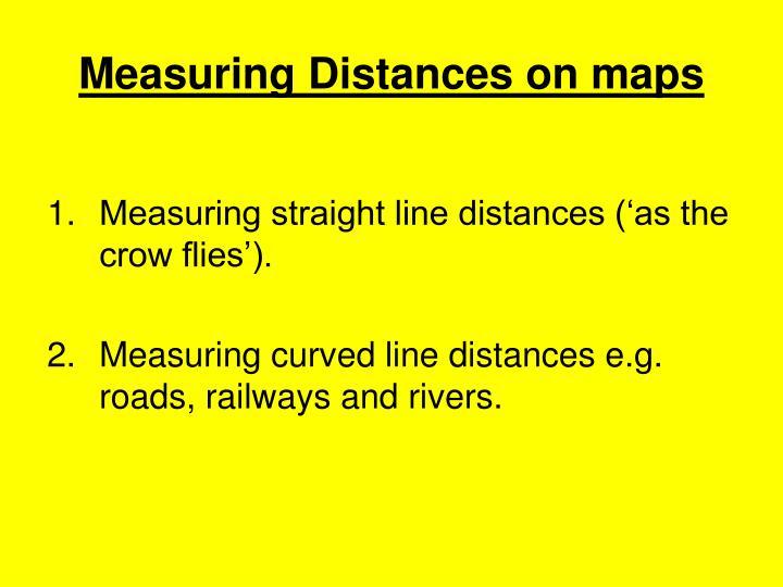 power point measure distance