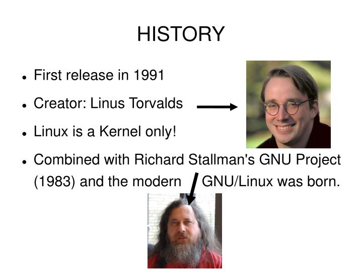 the history of gnu linux Gnu / ɡ n uː / ( listen) is an operating system and an extensive collection of computer software gnu is composed wholly of free software, most of which is licensed under the gnu project's own general public license (. the history of gnu linux Gnu / ɡ n uː / ( listen) is an operating system and an extensive collection of computer software gnu is composed wholly of free software, most of which is licensed under the gnu project's own general public license (.