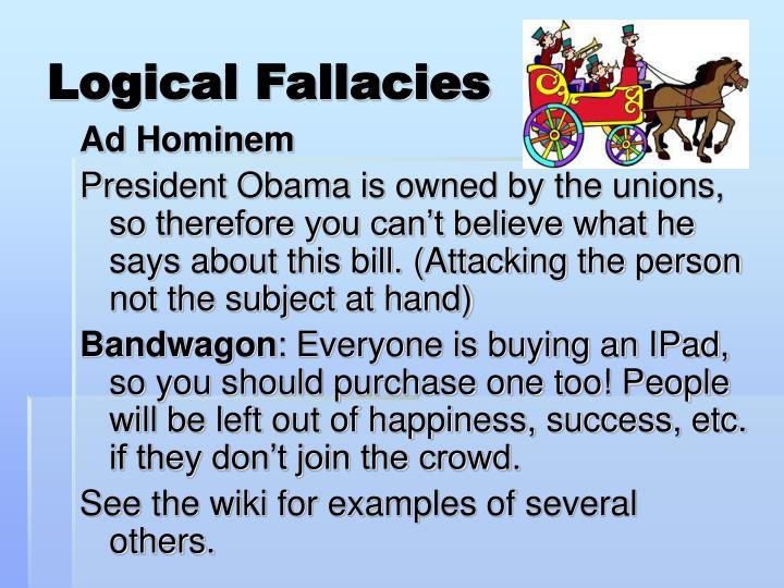 Logical fallacies essay
