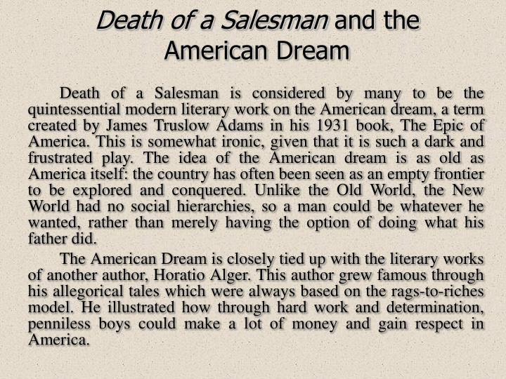 the theme of materialism in death of a salesman by arthur miller The american dream in death of a salesman by arthur miller, and the great gatsby by f scott fitzgerald in a majority of literature written in the 20th century, the theme of the in the great gatsby, it is daisy who has a materialistic dream. the theme of materialism in death of a salesman by arthur miller The american dream in death of a salesman by arthur miller, and the great gatsby by f scott fitzgerald in a majority of literature written in the 20th century, the theme of the in the great gatsby, it is daisy who has a materialistic dream.
