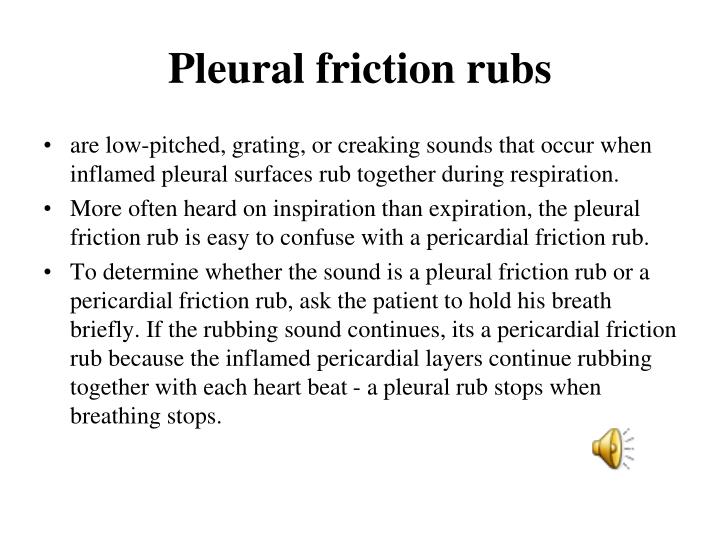 friction rub lung sounds