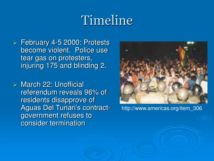 PPT - The Cochabamba Water War PowerPoint Presentation ...