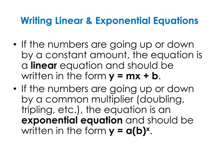 write an exponential function write an exponential function