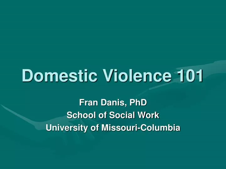 domestic violence powerpoint