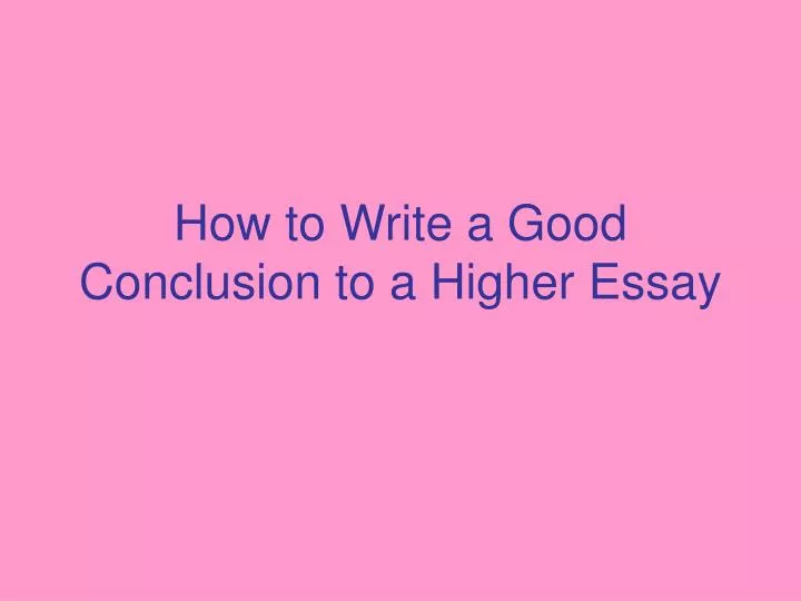 how can i write a good essay