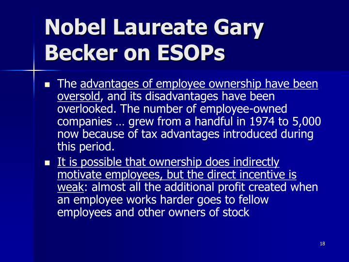 Employee stock options advantages disadvantages