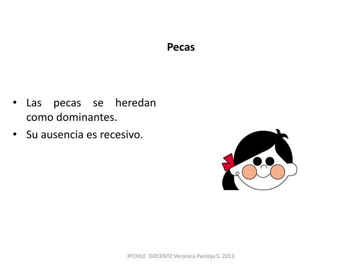 Que pueden ser pecas