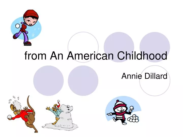 an american childhood chapter summary