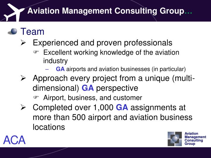 Aviation Management Consulting Group 72