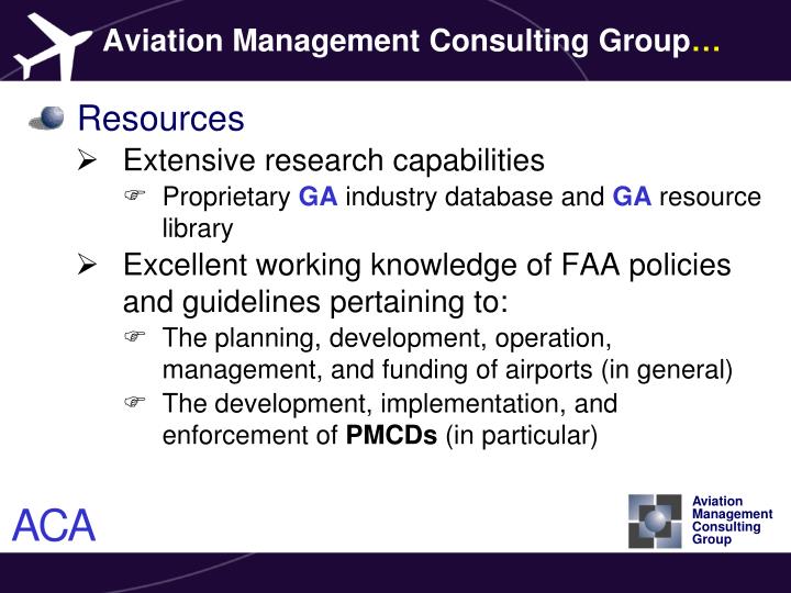 Aviation Management Consulting Group 14