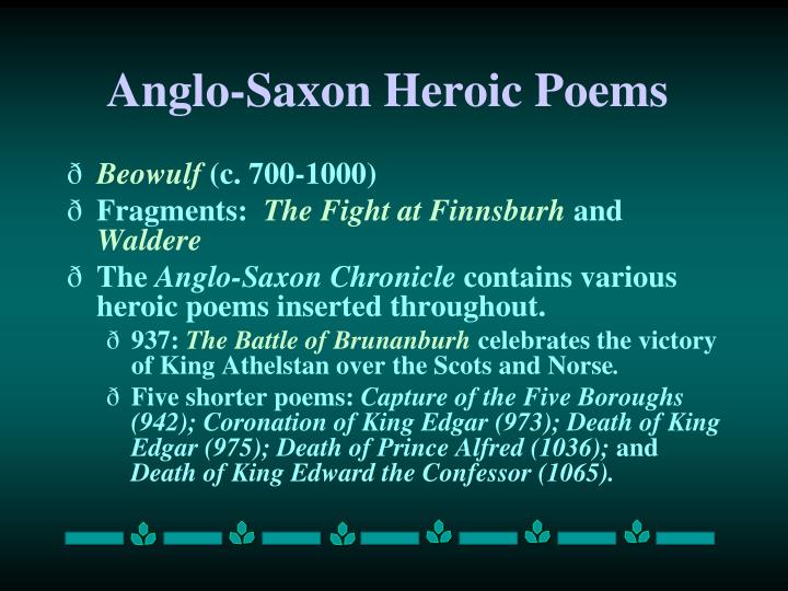 anglo saxon heroic poetry Dispelling stereotypes about the so-called “dark ages,” this lesson helps students learn about the production of early manuscripts and the conventions of anglo-saxon poetry, solve online. anglo saxon heroic poetry Dispelling stereotypes about the so-called “dark ages,” this lesson helps students learn about the production of early manuscripts and the conventions of anglo-saxon poetry, solve online.