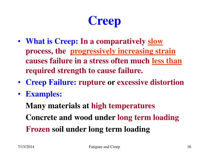 PPT Fatigue and Creep PowerPoint Presentation ID1778406