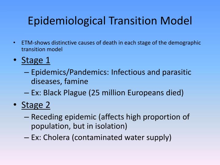 PPT - Epidemiological Transition Models Population Control PowerPoint ...