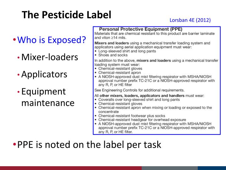 PPT - What Do We Know About Personal Protective Equipment and Pesticide