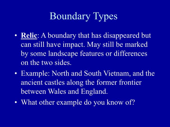 relic boundary