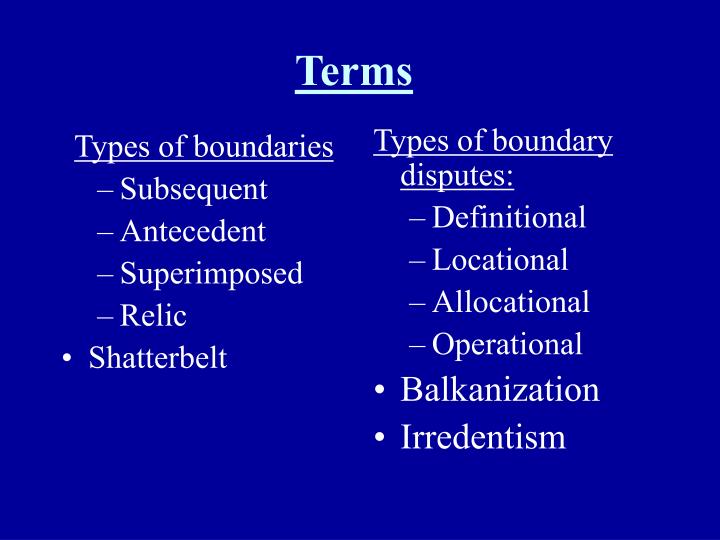 subsequent boundary subsequent boundary